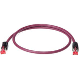 Klotz Cable de red CAT, 5 m RJ45 - RJ45, color burdeos violeta - Cables interfaz digital