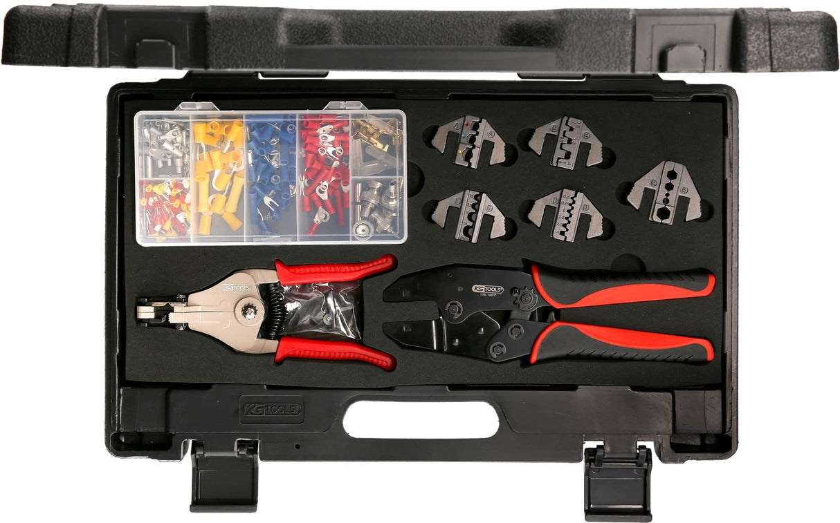 KS Tools 115.1400 - Pack de 8 piezas con engarzadores surtidos