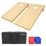 GoSports - Juego de Cornhole de Madera Maciza de tamaño reglamentario