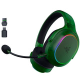 Razer Barracuda X Phantom Green Editon - Auriculares inalámbricos para Juegos multiplataforma (285 g, Controlador Triforce de 40 mm, HyperSpeed inalámbrico Dual y Bluetooth) Phantom Green