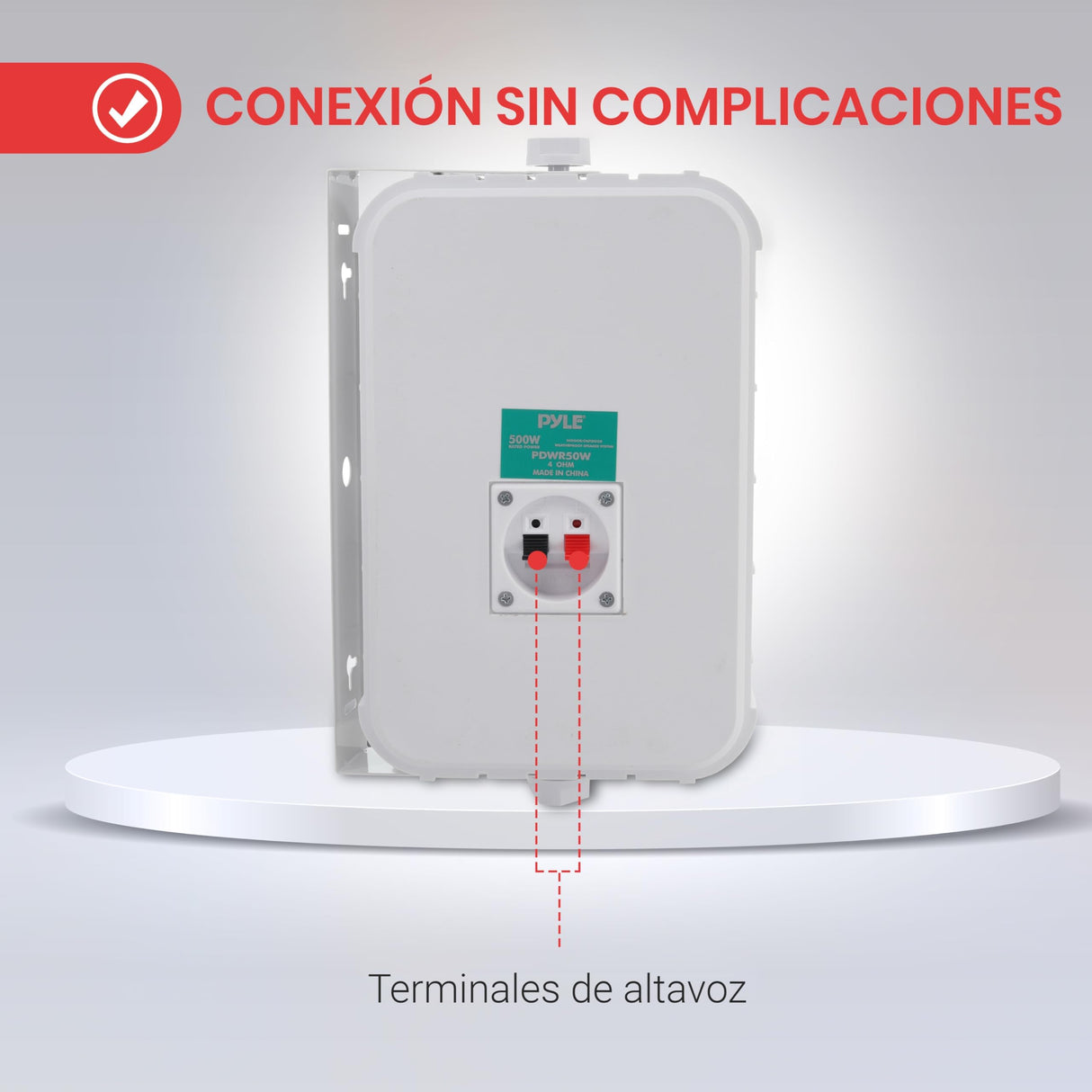 Pyle par de Altavoces de Pared, Techo, Inalambrico, Impermeable, Waterproof, Exteriores, Interiores, Par de 3.5” de 3 vias, Activo, Pasivo. Color Blanco