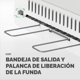 Fellowes Plastificadora Saturn A3 Pequeña Oficina – InstaHeat, lista en 60 segundos, sin atascos, apagado automático – Para fundas de 80/100/125 micras – Incluye 10 fundas – Uso en casa y oficina