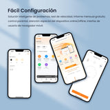 Tenda Nova MX21 Pro (2-Pack) AXE5700 Mesh Wi-Fi 6E Sistema, Tribanda Mesh Wi-Fi Cobertura de hasta 240㎡, 6 Puertos Gigabit, 70 Dispositivos Conectados, Informe Mensual, Fácil Configuración