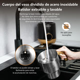AMZCHEF 8-IN-1 Espumador de Leche Electrico 550 W | 600ml Calentador de Leche para Espumar Leche Caliente y Fría, Leche Caliente, Leche con Chocolate, Comida para Bebé a Base de Leche | Negro