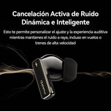 HUAWEI FreeBuds Pro 4 Auriculares Inalambricos, Auriculares Bluetooth Sonora Sin Pérdidas, Llamadas Estables, ANC Dinámica, Diseño de Cuerdas Plateadas, hasta 33 Horas, iOS & Android,Negro