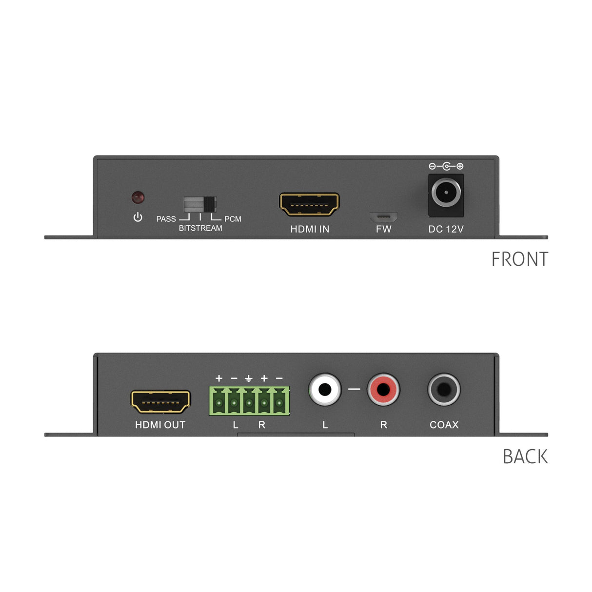 PureTools C-HDADE - Desencriptador de Audio HDMI 4K (60Hz 4: 4: 4) con HDR