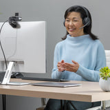 Logitech Zone Wireless 2, auriculares con micrófono con cancelación de ruido premium con ANC híbrida,Certified for Microsoft Teams sobre Bluetooth nativo Fast Pair, diseñado para portátiles Intel Evo