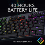 Logitech G G915 TKL - Teclado Bluetooth QWERTY Pan Nordic, Color Negro