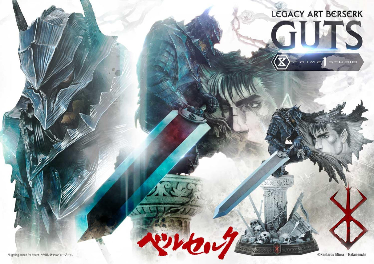 Berserk Legacy Art Kentaro Miura Statue statuette 1/6 Guts 45 cm