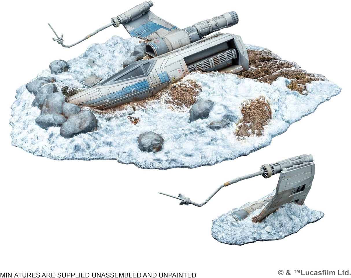 Atomic Mass Games Star Wars Legion Crashed X-Wing Terrain Expansion | Juego de Batalla para Dos Jugadores | Juego de miniaturas | Juego de Estrategia para Adultos y Adolescentes | A Partir de 14 años