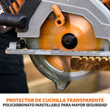 Evolution Power Tools R185CCS-Li Sierra circular sin cable y sin escobillas 18v Li-Ion Incluye hoja TCT Multi-Material, Corta Madera, Metal, Plástico y Más, Guía Incluida, Batería No Incluida, 185mm
