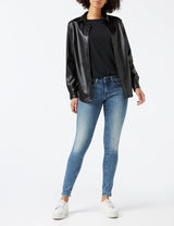 G-Star Para Mujer Midge Zip Mid-Waist Skinny Jeans, Azul (lt vintage aged destroy D05281-8968-9114), 29W / 30L