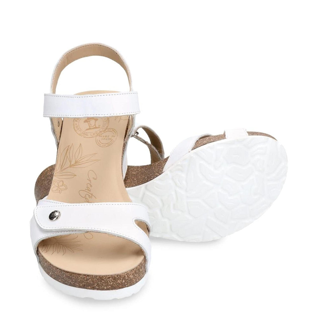 Panama Jack Julia Basics, Sandalia de cuña Mujer, Blanco B17, 38 EU