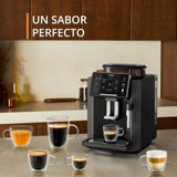 Krups Cafetera Automática Sensation C50 - Potencia 1450W, fácil uso, 5 tipos bebidas, 15 bares, fácil mantenimiento, alertas lumínicas, cómoda limpieza, ajustes personalizados, boquilla vapor, EA9108