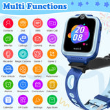 ele ELEOPTION 4G GPS Reloj Inteligente Impermeable para niños y niñas, Llamada bidireccional, Chat de Voz y vídeo, cámara, SOS, Reproductor de vídeo Musical, Alarma