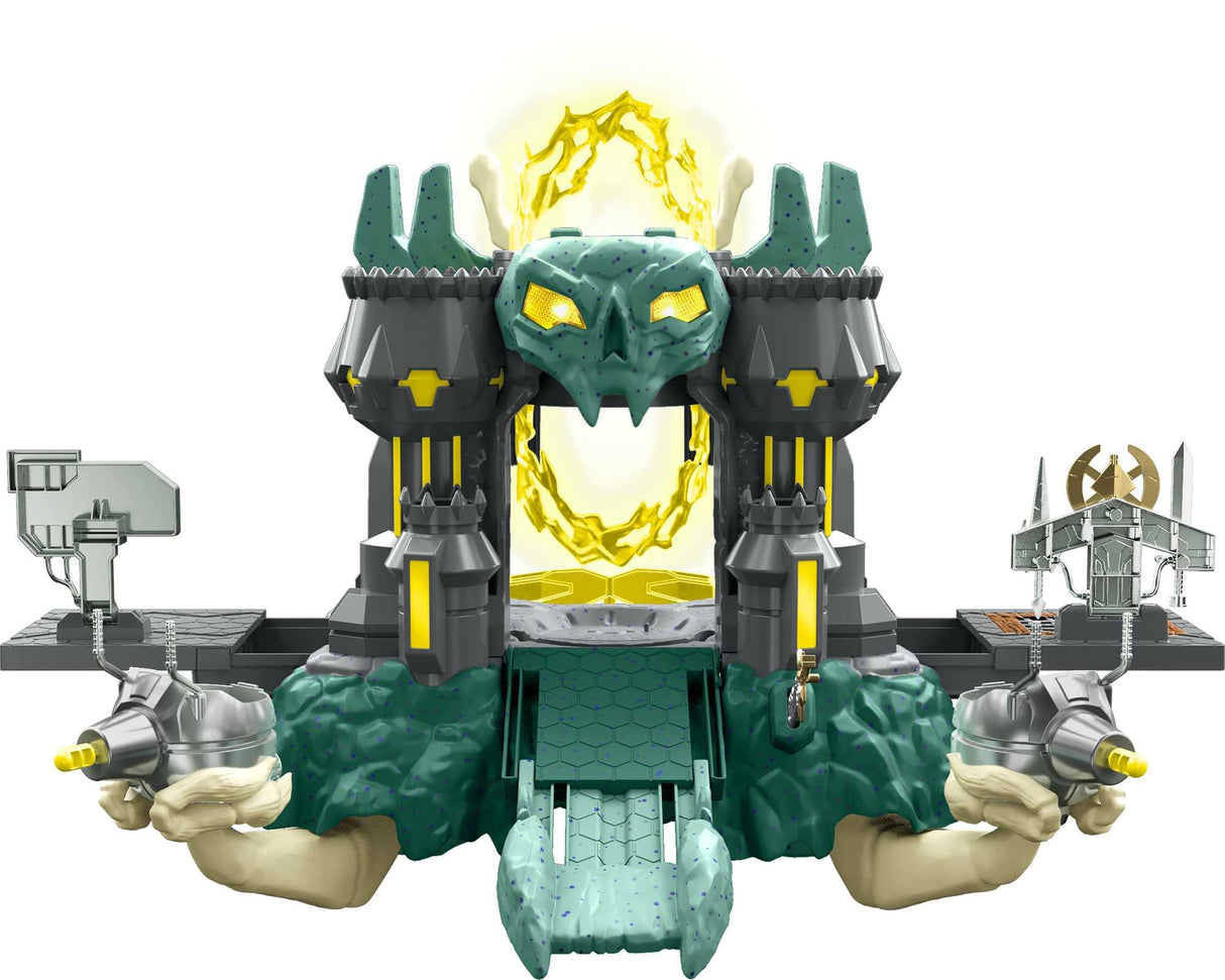 Masters of the Universe - He-Man and the Masters of the Universe Castillo de Grayskull con luces y sonidos para figuras de acción, juguete +4 años (Mattel HGW39)