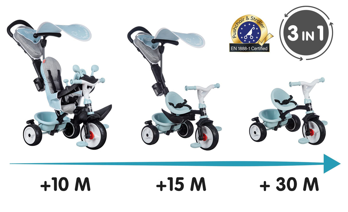 Smoby Triciclo Baby Driver Confort Azul (741500)