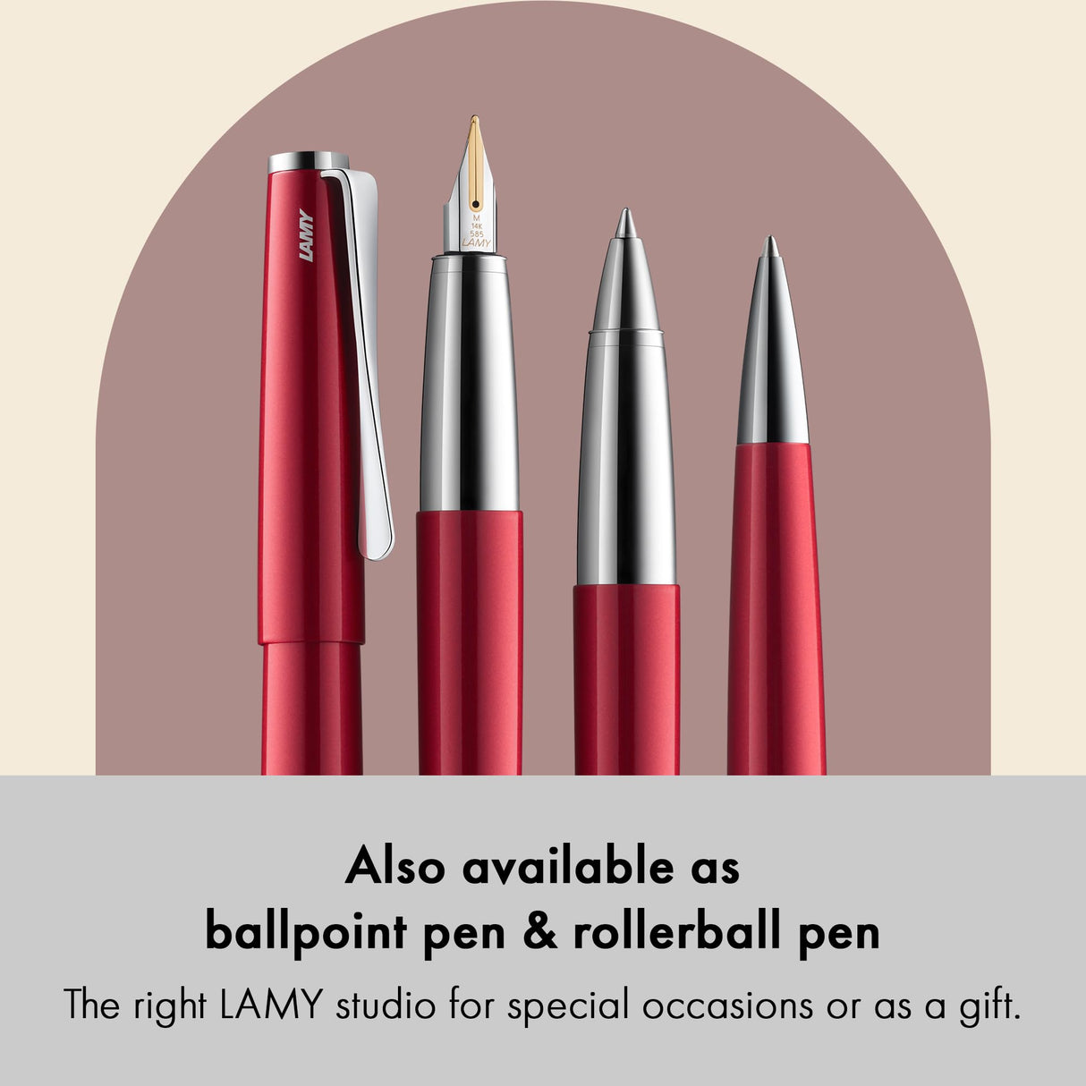 Lamy studio pianored pluma- cuerpo metálico elegante - plumín de oro de 14 quilates, parcialmente platinado en EF - cartucho de tinta T 10 blue incl.