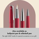 Lamy studio pianored pluma- cuerpo metálico elegante - plumín de oro de 14 quilates, parcialmente platinado en EF - cartucho de tinta T 10 blue incl.