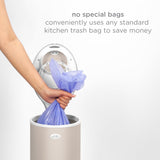 Ubbi Cubo de pañales de acero con bloqueo de olor, no requiere bolsa especial, ahorro de dinero, galardonado, cubo de pañales imprescindible de diseño moderno, color gris pardo
