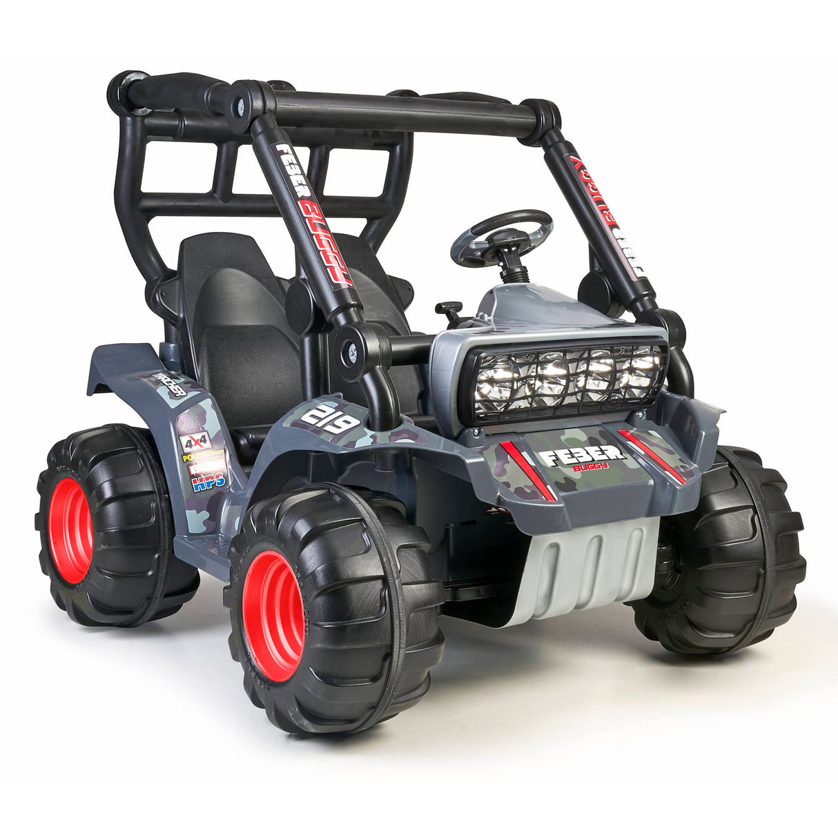 FEBER Buggy - Coche eléctrico de 2 plazas para niños y niñas de 3 años en adelante, 12V (Famosa 800012472)