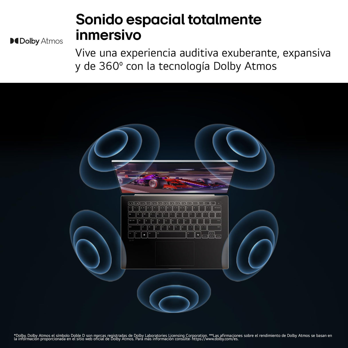 LG gram Pro 16ZD90U-G.AX85BN - Ordenador Portátil Ultraligero de 16" Intel Core Ultra 7 355, 3 GB RAM, 512 GB SSD, IPS Antirreflejo, 1239g, 27.5h, FreeOS, Teclado QWERTY Español, Negro