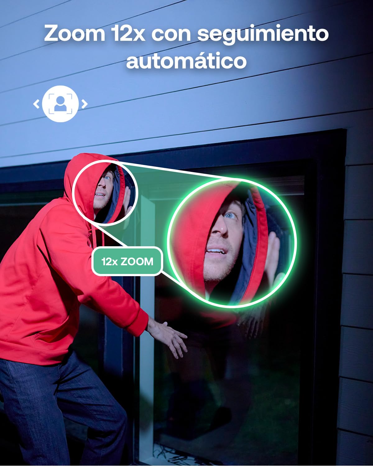 Arlo Ultra 3, Cámara de Vigilancia Exterior WiFi 4K UHD, Reconocimiento por IA, Vsión Nocturna a Color, Audio bidireccional, Funciona con Alexa, Prueba de Secure App incluida, 2 Cámaras + Smarthub