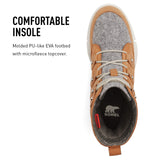 Sorel Explorer Joan WP, Botas de invierno impermeables, Mujer, Tawny Buff Moonstone Explorer 2 Joan Felt, 37 EU