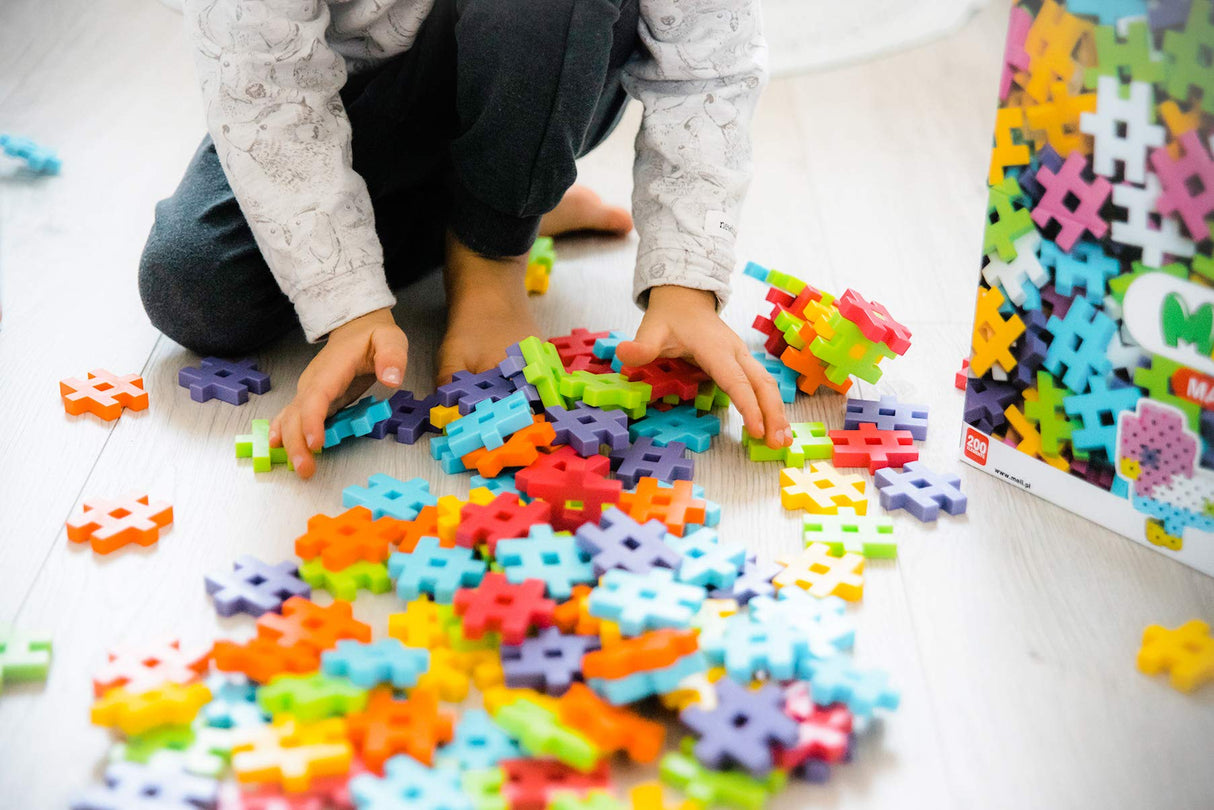 Meli- Maxi EDU Juguetes creativos, Multicolor, 400 Unidades (Ame Group 67116)