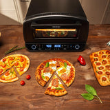 Cecotec Horno para Pizza Multifuncional Pizza&Co 500 Max. 2200W, 13L, Pantalla LED, Temperatura 60º-500ºC, Funciones Especiales, Doble Resistencia, Tamaño Pizzas 13", Accesorios Incluidos