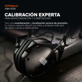 Roland VMH-S100 | Auriculares circumaurales para producción musical en alta resolución | Amplia respuesta en frecuencias | Increíble aislamiento sonoro | Transductor de 50 mm | Cómodos y resistentes