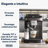 De'Longhi Magnifica Evo Next ECAM312.80.TB, Cafetera Superautomática con Jarra de Leche Automática, Cafetera Espresso con Molinillo, 13 Recetas Café Personalizables, Panel Control Intuitivo y Táctil