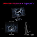 ASUS ROG Strix XG32WCMS - Monitor Gaming USB Tipo-C de 32 Pulgadas 2560x1440, Curvo, 280 Hz (sobre 144 Hz), 1 ms (GTG), Fast VA, Extreme Low Motion Blur Sync, Soporte para trípode, HDR