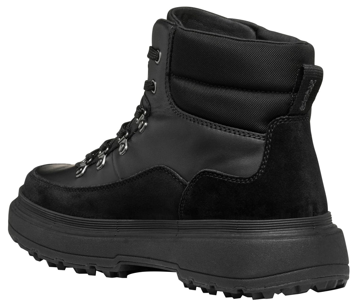 Geox D Lamidie + Grip ABX, Bota de Tobillo Mujer, Black, 37 EU