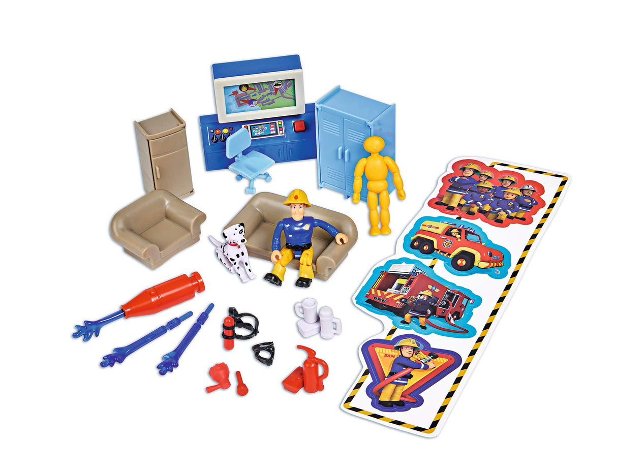 Simba Sam Mega 109251059 - Camión de Bomberos XXL con Figura de Sam, con luz, Sonido y Radio, para niños a Partir de 3 años, Exclusivo en Amazon