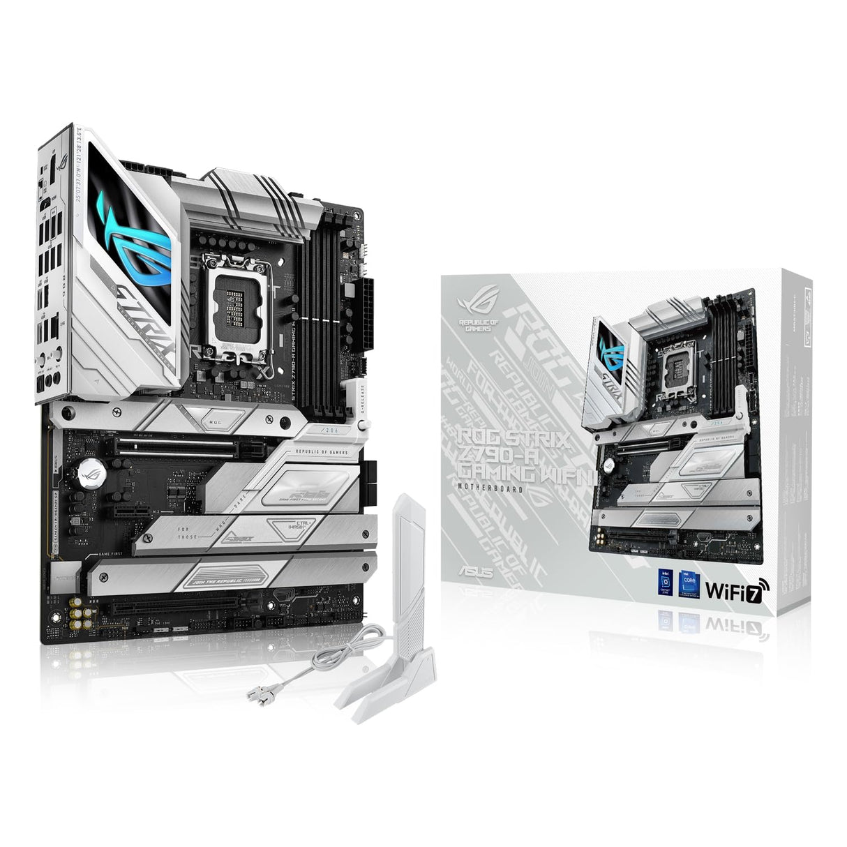 ASUS ROG Strix Z790-A Gaming WiFi II Placa Base Intel Z790, LGA 1700, DDR5, Conectores de Alimentación Duales ProCool II, PCIe 5.0, WiFi 7 y USB Alta Velocidad, 1 Puerto E/S, AEMP, 8000+ MT/S