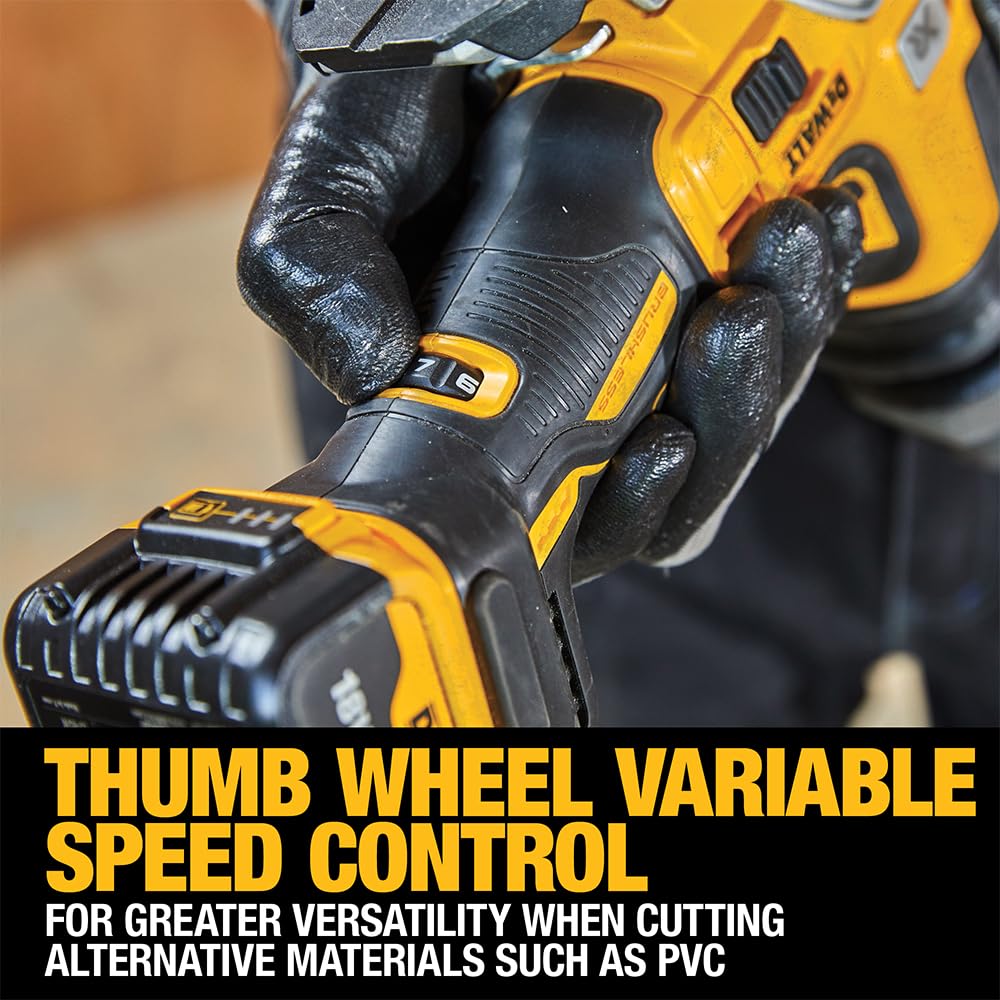 DEWALT DCS335NT-XJ, Sierra de calar sin escobillas 18V XR, Incluye maletín TSTAK, 3200cps/min, Corte madera 135mm /Acero 10mm, No incluye batería ni cargador