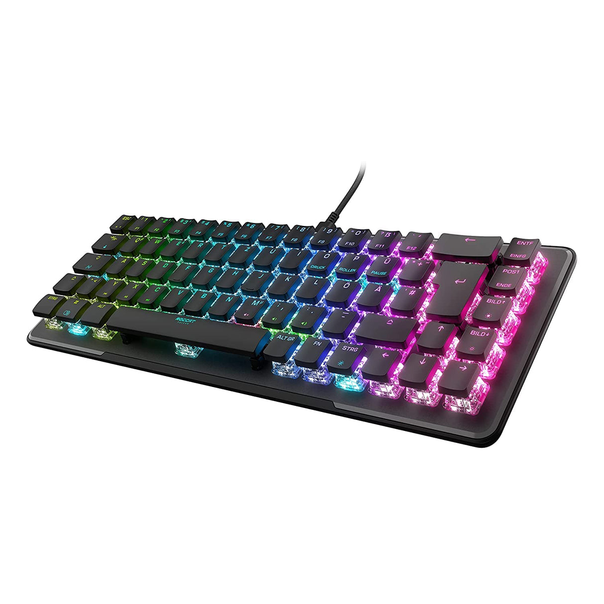 Roccat Vulcan II Mini Tastatur Negro Gaming - Interruptores Rojos, diseño Deutsches
