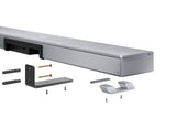 SHARP HT-SBW53121(SL) Soundbar 3.1.2 Dolby Atmos/DTS:X, subwoofer inalámbrico, barra de sonido elegante y potente con altavoces que emiten hacia arriba, sonido envolvente 3D. P. Maxima 550w color Gris