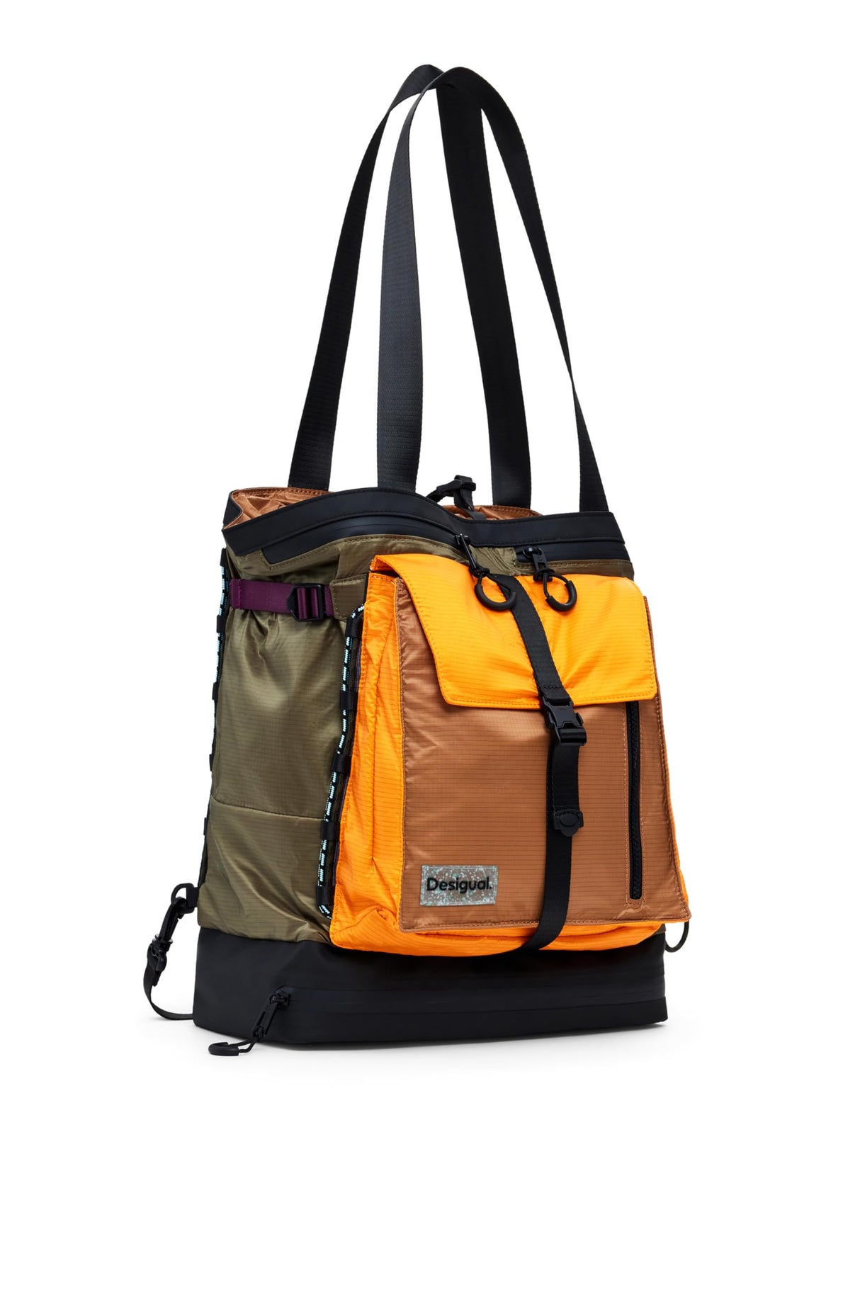 Desigual mochila de ocio Auraventure Explorer Big Backpack Khaki multicolor