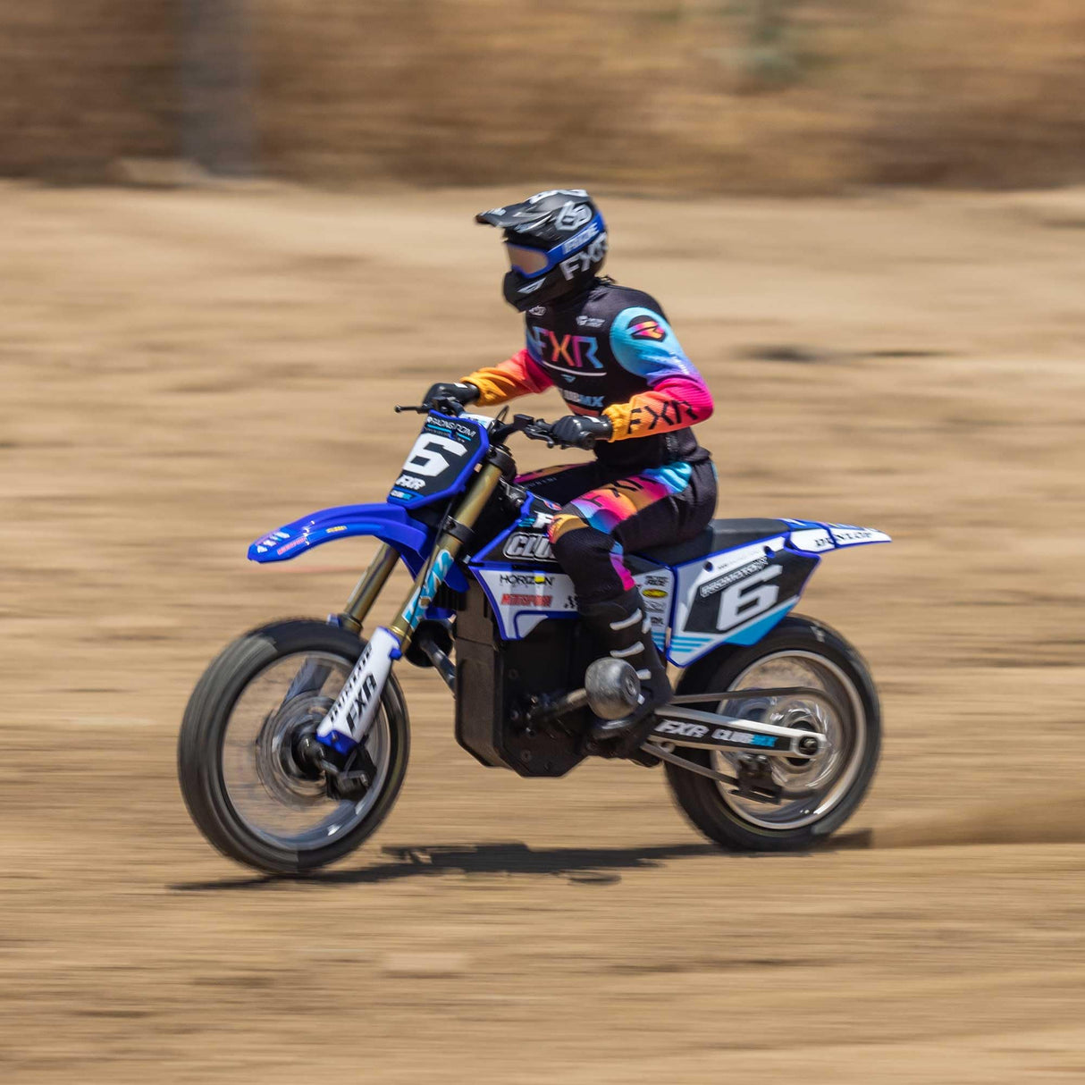 LOSI RC Promoto-MX 1/4 Motorcycle RTR (Battery and Charger Not Included), ClubMX, LOS06000T2, Blue
