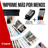 Canon Tinta - PGI-570 + BK CLI-571 - Pack de 5 Cartuchos Originales - (x 1 Negro, x 1 Cian, x 1 Magenta, x 1 Amarillo, x 1 Pigmento Negro)