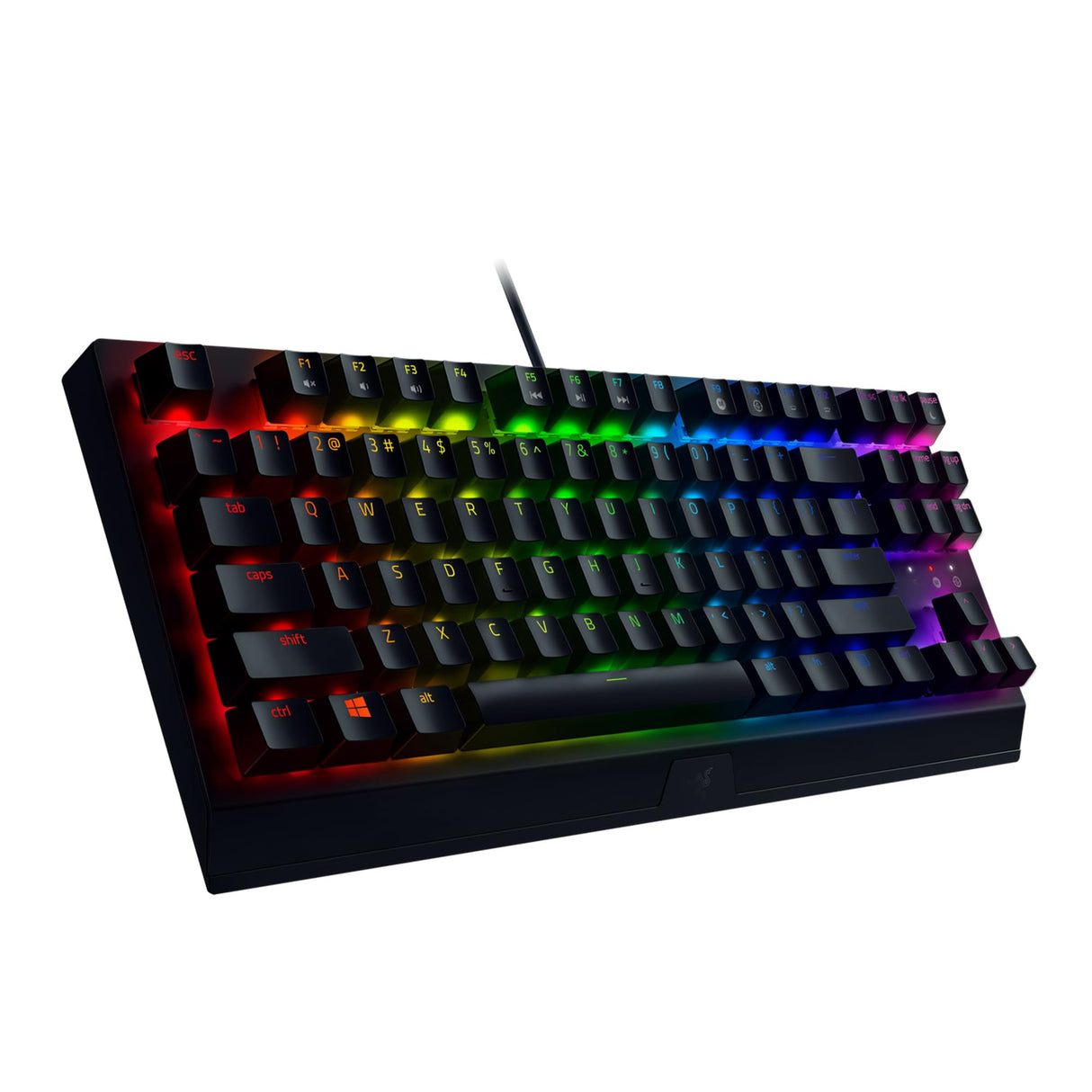 Razer BlackWidow V3 Tenkeyless (Yellow Switch) - Teclado compacto para juegos con interruptores mecánicos (teclas ABS, iluminación RGB Chroma) Teclado Español - Negro