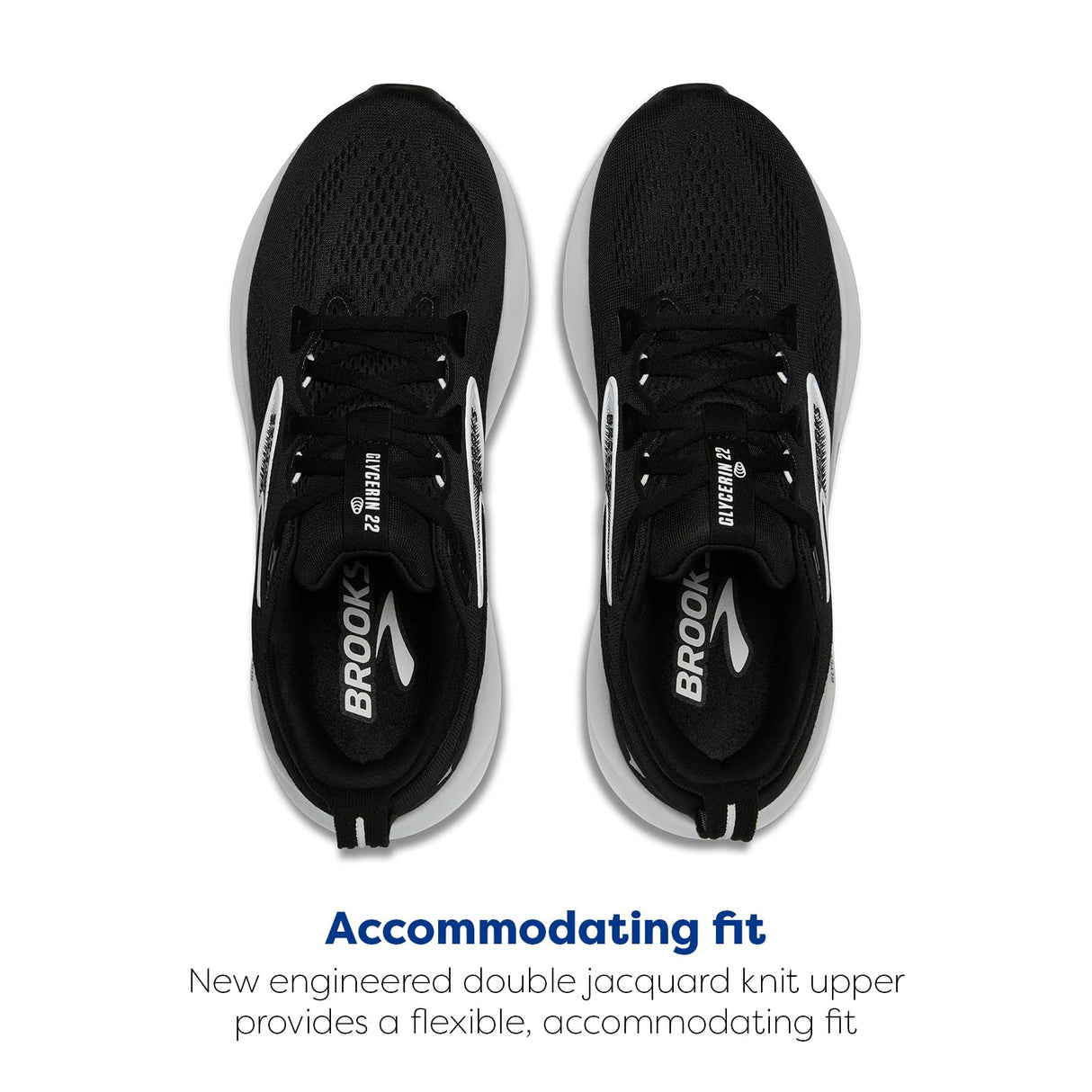BROOKS 1104451D090 Glycerin 22 Hombre Black/Grey/White EU 46