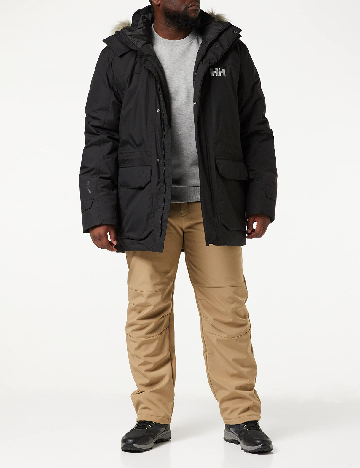 Helly Hansen Montes Parka Down Jacket, Hombre, Negro, L