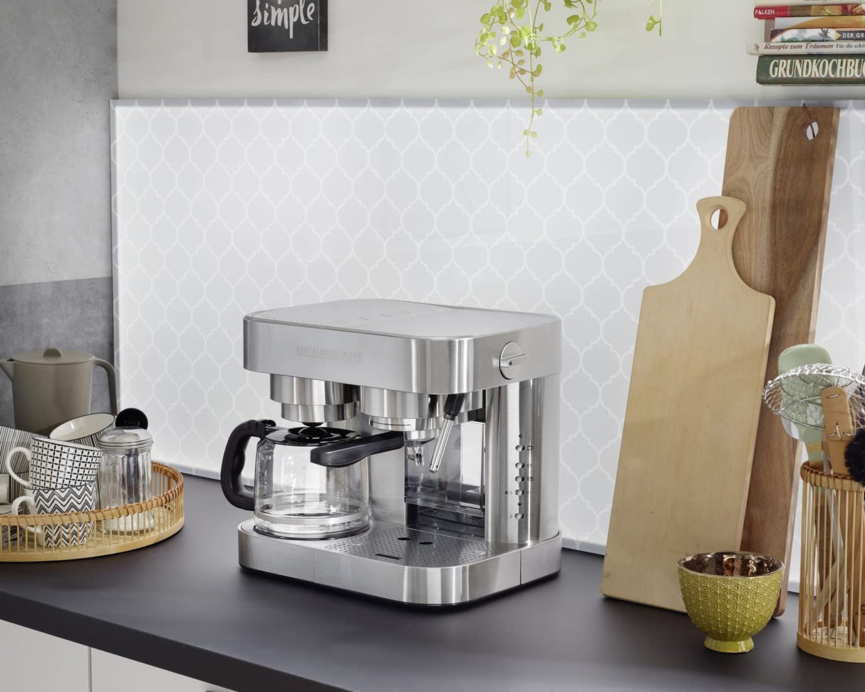 Rommelsbacher EKS 3010 Café/Espresso Centro, 10 Cups, Acero Inoxidable