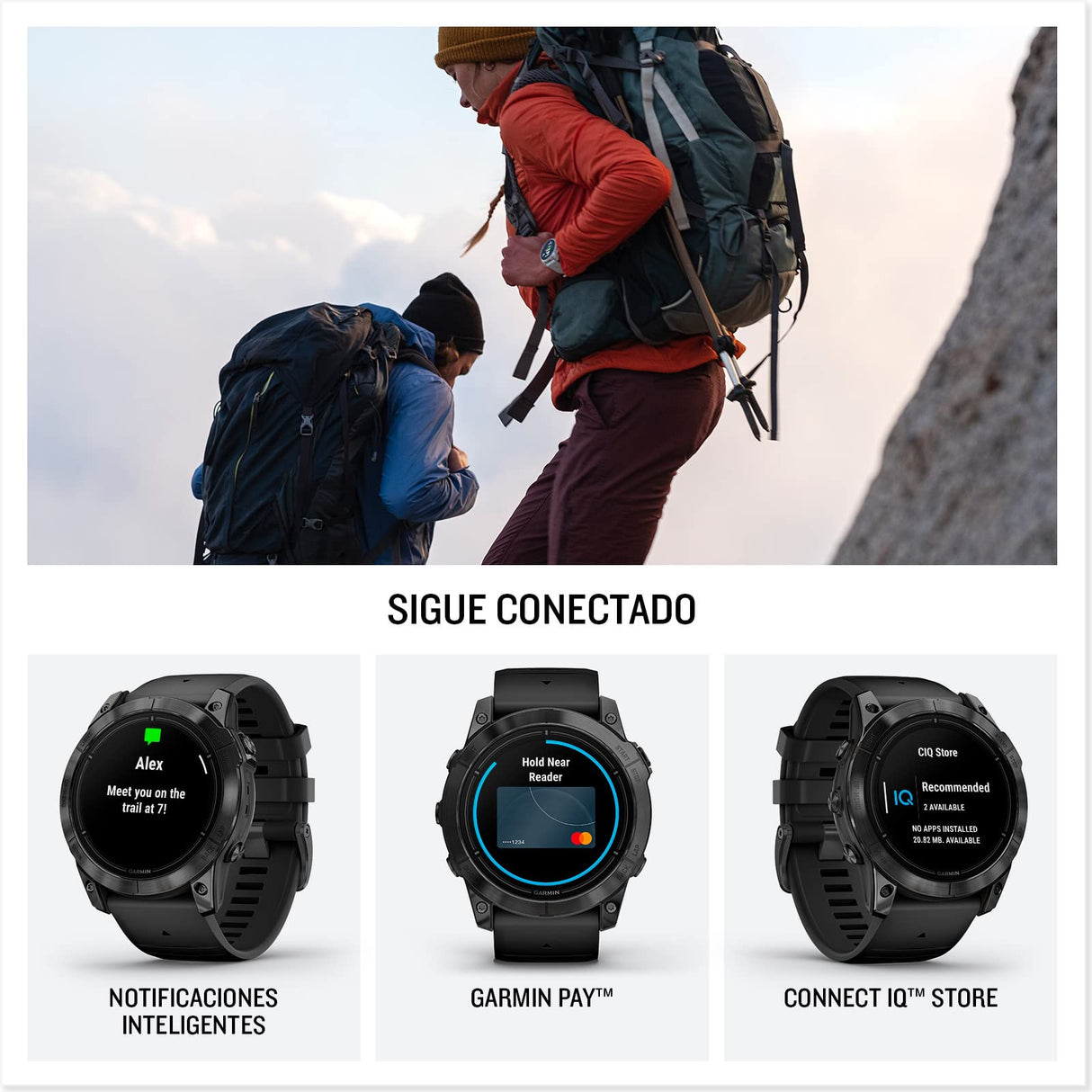 Garmin Epix (Gen 2) Pro 51mm - Reloj de alto rendimiento GPS multideporte con Pantalla táctil AMOLED, Linterna LED, Frecuencia cardíaca, Mapas y hasta 31 días de autonomía, Negro