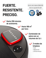 Robot Aspirador NR 1500 para Limpieza de Suelos – Vacuum Cleaner con Licencia HUB 36 Meses, Certificado TÜV y Filtro HEPA – para 400m² y 250 min de autonomía – Ideal para Uso Comercial