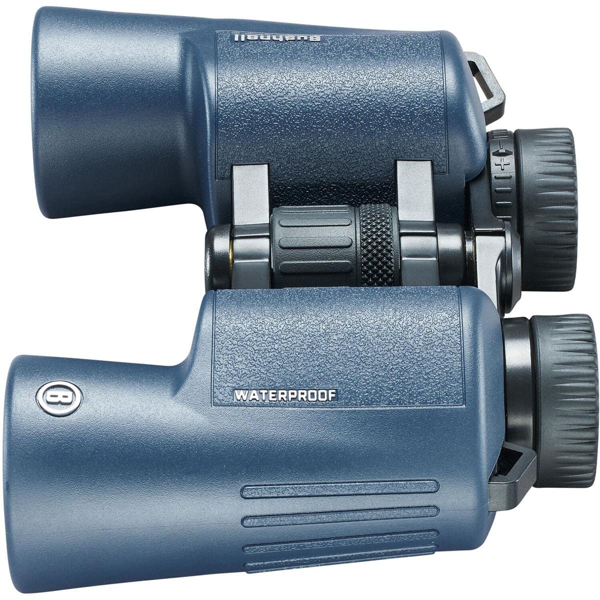 Bushnell - H2O 2 - Prismáticos - 10x42 Azul Oscuro Porro - Completamente Multicoated - Impermeable/Antivaho - Oculares Twist Up - Deportes Acuáticos - Náutica