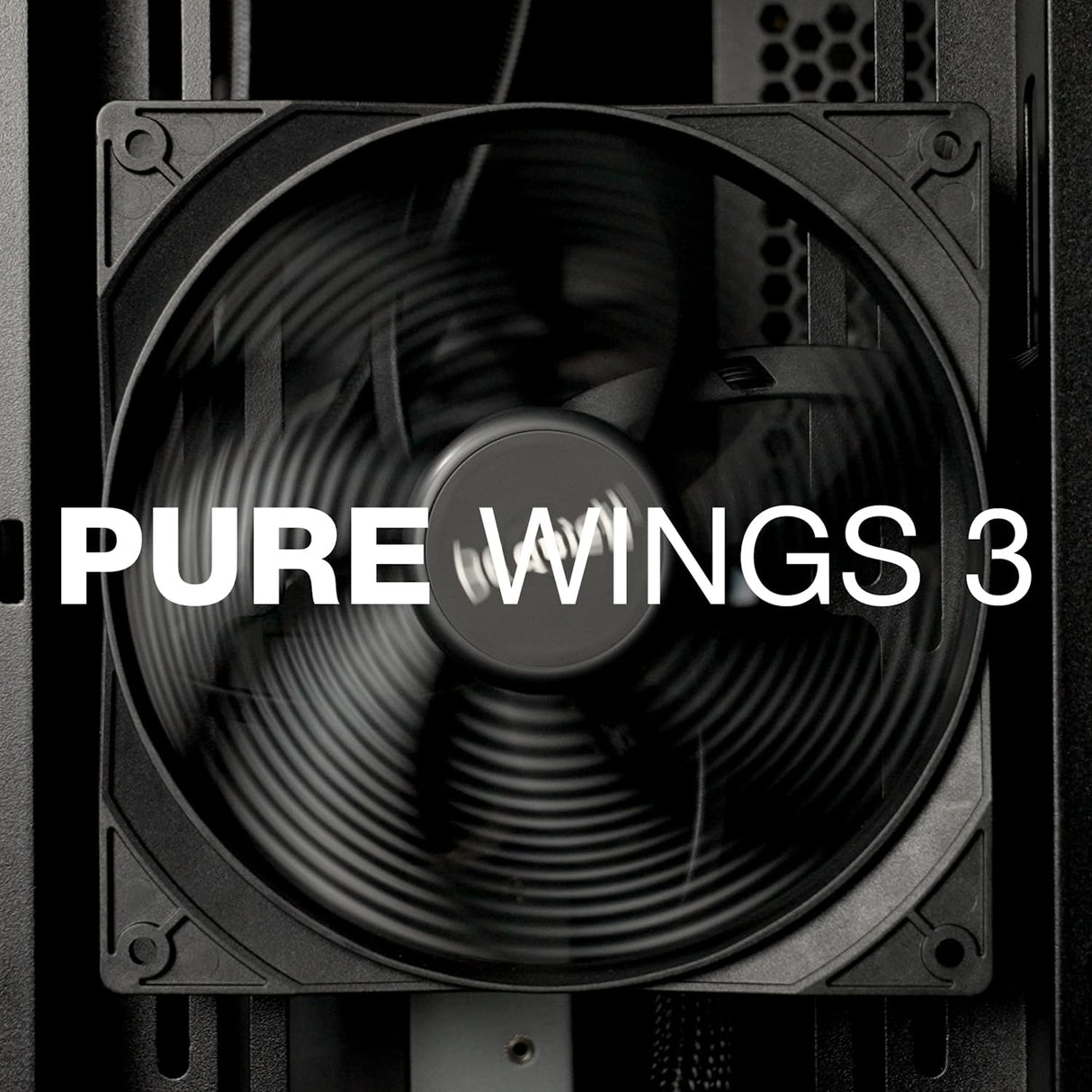 be quiet! Pure Base 501 Caja de PC, 2 Ventiladores Pure Wings 3 140mm PWM preinstalados, presión de Aire Extraordinaria, USB 3.2 Gen. 2 Tipo C, instalación Vertical Opcional de la Tarjeta gráfica